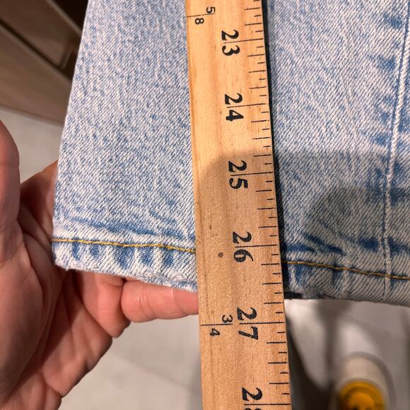 Zara Blue Classic Mom Fit High Rise Straight Jeans Size 4 - Picture 9 of 10